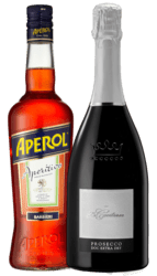 Aperol Aperitivo 70 cl. med Prosecco 70 cl. Sampakkesæt