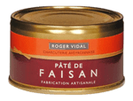 Paté med Fasan i dåse, Roger Vidal - 125 g.