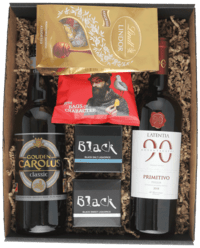 Gavekasse No. 40 - VIN, ØL, CHOKOLADE, SØDT