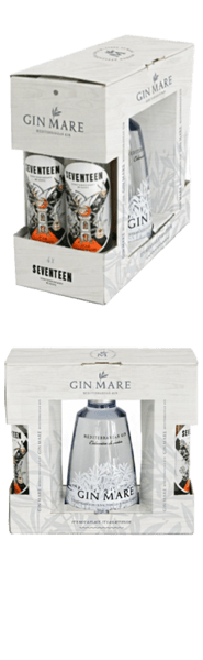 GIN MARE 42,7 % og 4 flasker Tonic vand 1724