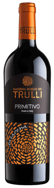 PRIMITIVO SALENTO SARACENA MASSERIA BORGO DEI TRULLI IGP 15 % Alkohol - italiensk rødvin