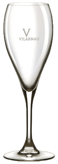 Champagne Cava glas 10 cl Vilarnau m/ logo