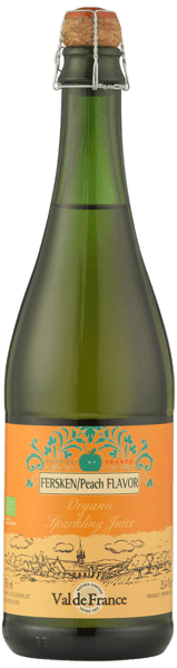 Cider Fersken u/alkohol Økologisk - Val de France 75 cl.