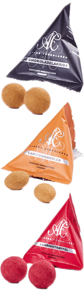 Aalborg Chokolade - Drageé 2 stk. trekantspose - Slagelse Vinkompagni