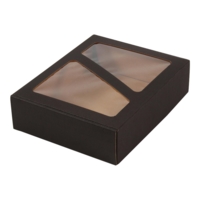 Gaveæske med rude sort bølge - Medium