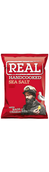 REAL Handcooked Sea Salt - Chips - Slagelse Vinkompagni