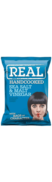 REAL Handcooked Sea Salt & Malt Vinegar - Chips - Slagelse Vinkompagni