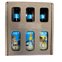 Ølkasse LEV Team Rynkeby Sponsor 3 flasker - Slagelse Vinkompagni