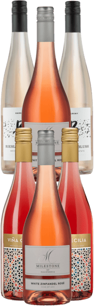 ROSÈ SMAGEKASSE | Smagen af lækker sødme - pris for 6 flasker - Slagelse Vinkompagni