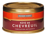 Paté med Rådyr i dåse, Roger Vidal - 125 g.