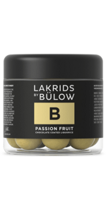 Johan Bülow - Nr. B Passionsfrugt chokolade overtrukket lakrids