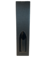 Gaveæske riflet sort 1 fl. - Helflaske 75 cl.