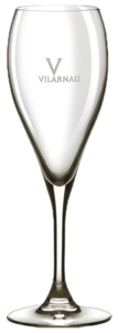Champagne Cava glas 10 cl Vilarnau m/ logo