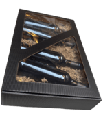 Gaveæske med rude sort bølge - Large